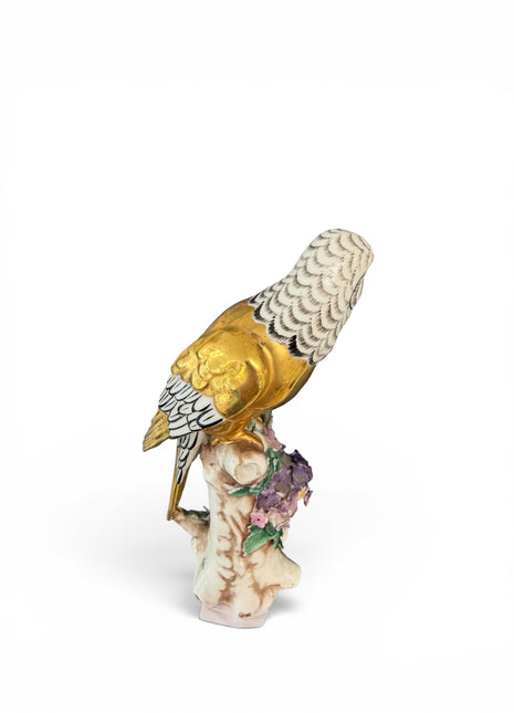 Antique Edme Samson French Porcelain Gilt Parrot