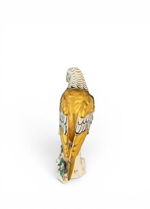 Antique Edme Samson French Porcelain Gilt Parrot