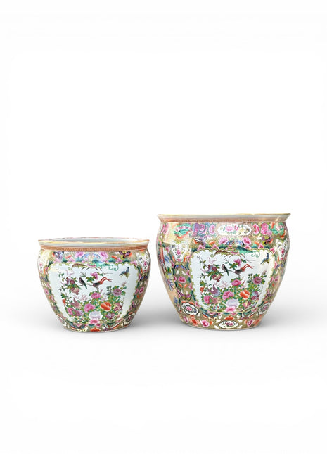 Vintage Rose Medallion Planters