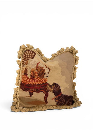 King Charles Cavalier Needlepoint Pillow