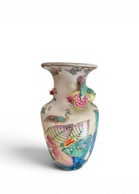 Vintage Tobacco Leaf Vase