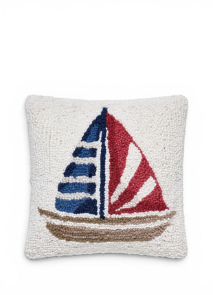 Stripe Sailboat Hook Pillow