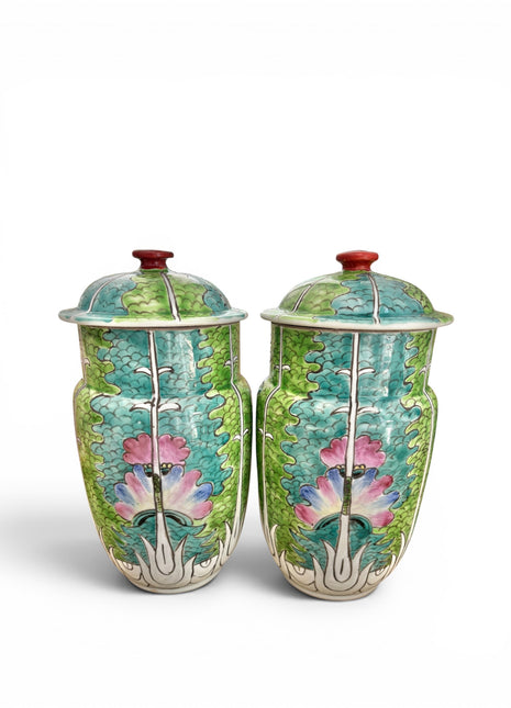Vintage Bok Choy Tea Caddy