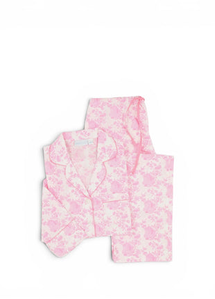 Pink Pagodas Cotton Pajama Set