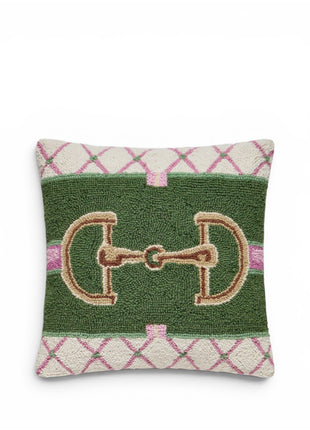 Preppy Horsebit Knot Pillow