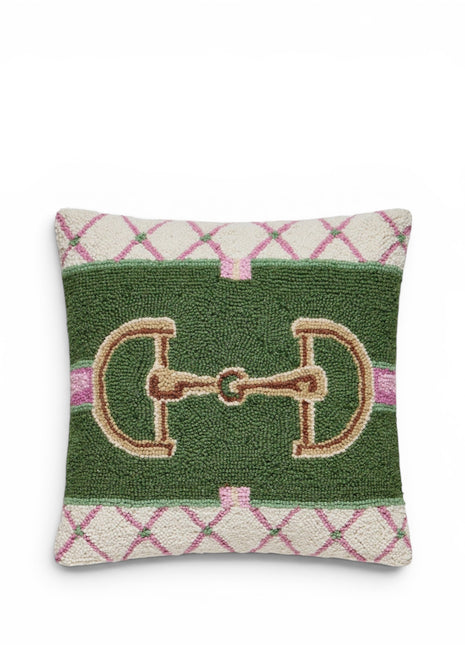 Preppy Horsebit Knot Pillow