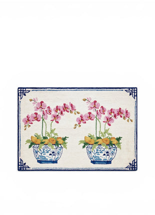 Orchids & Citrus Accent Rug