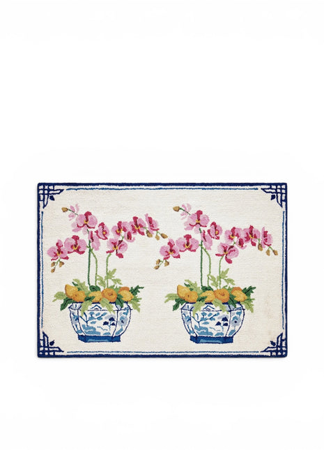 Orchids & Citrus Accent Rug