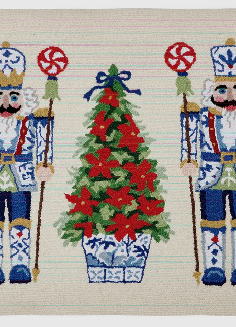 Chinoiserie Nutcrackers Hook Rug