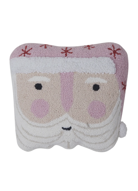 Pink Santa & Stars Pillow