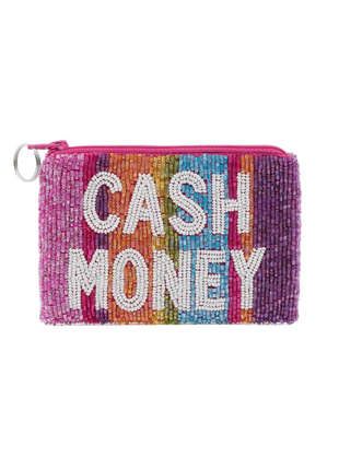 Cash Money Beaded Coin Purse