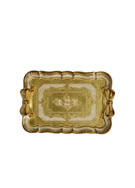 Le Petit Bow Florentine Tray (Sand)