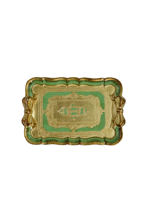 Le Petit Bow Florentine Tray (Basil)