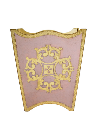 Tiara Pink Florentine Wastebin/Planter