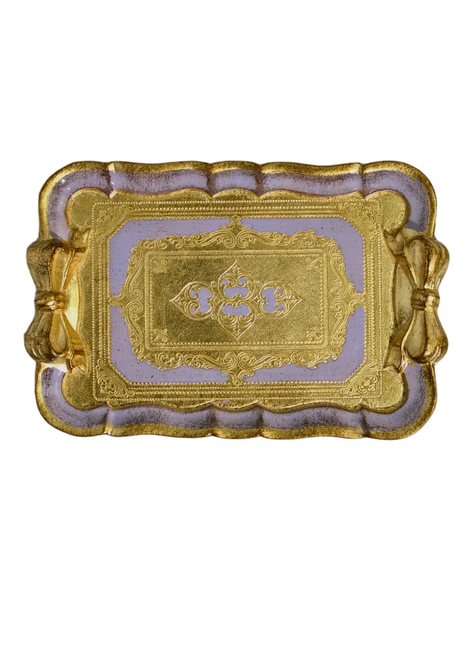 Le Petit Bow Florentine Tray (Lavender Dreams)