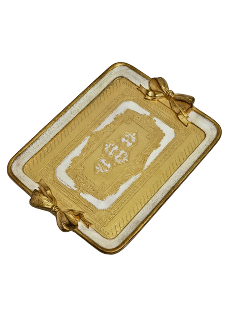 Princess Florentine Bows Tray (Sand)