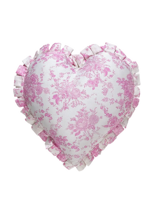 Hearts Ruffle Pillow