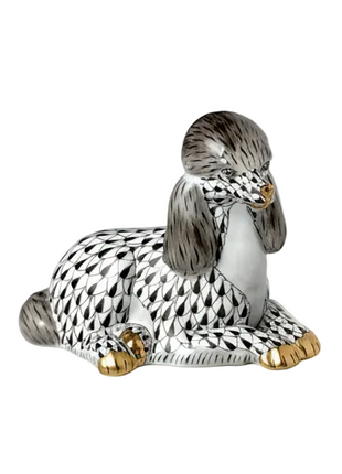 Herend Porcelain Poodle Figurine