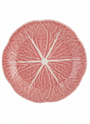 Vintage Bordallo Pink Cabbage Salad Plate