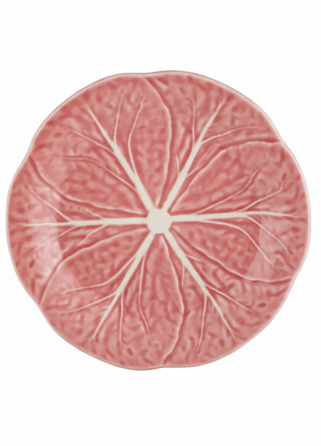 Vintage Bordallo Pink Cabbage Salad Plate