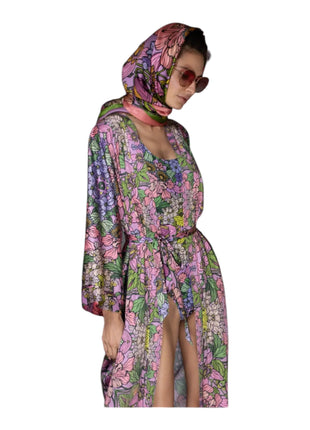 Lavender Floral Robe/Kimono