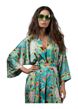 Starry Teal Robe/Kimono
