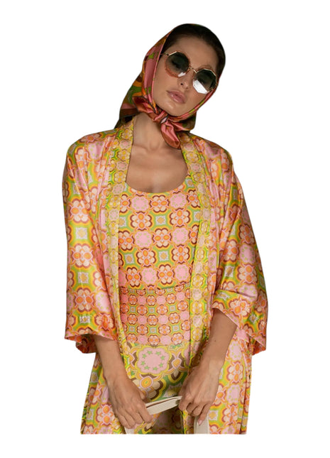 Rose Gold Mosaic Robe/Kimono