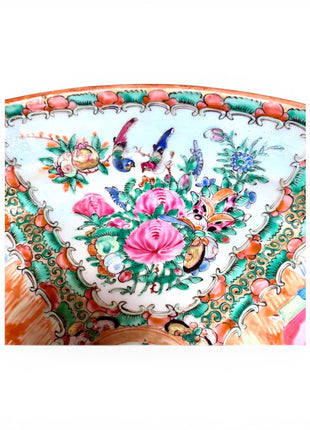 Antique Rose Medallion Platter 14.5”x11.75”