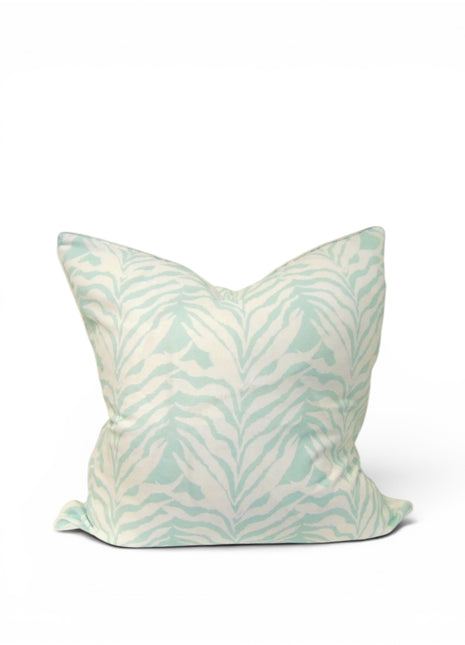 Seaweed Stripe Pillow Cover in Seamist