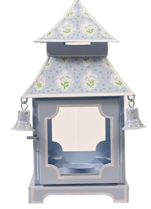 Blue Tulip Pagoda Lantern