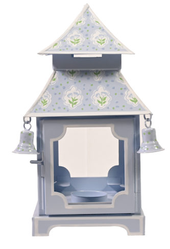 Blue Tulip Pagoda Lantern