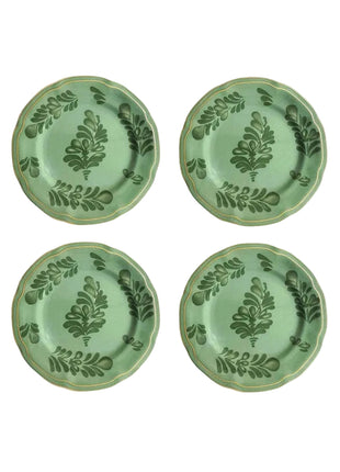 Gordes Green Dessert Plates (Set of 4)