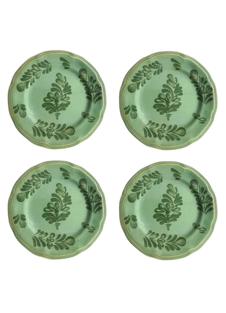 Gordes Green Dessert Plates (Set of 4)