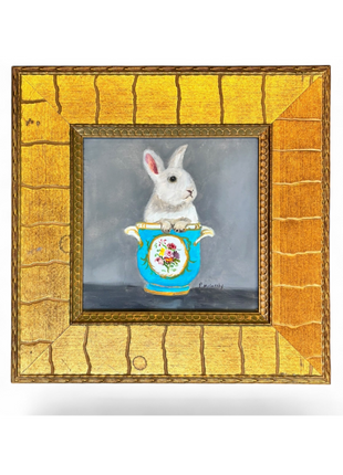 Bunny in Sevres Pot by Patti McCarthy
