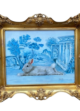 Chinoiserie Garden Bunny by Patti McCarthy